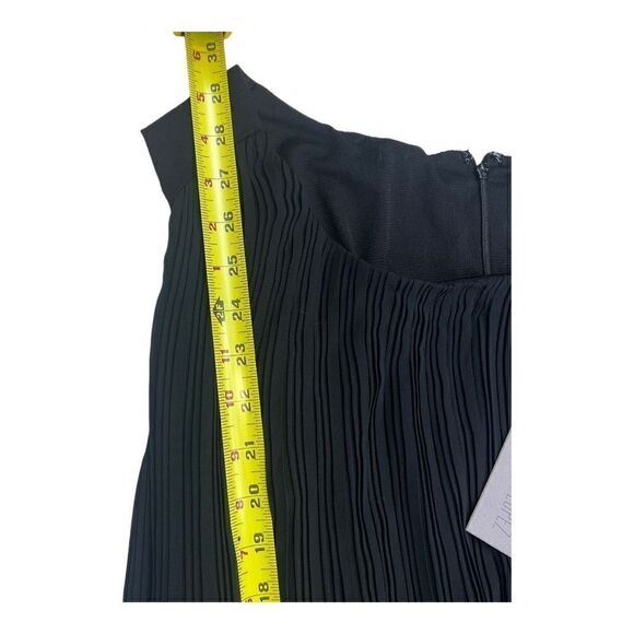 Jennifer Lopez Top Womens 1X Black Tassel Wrap-Around Tie Sleeveless Pleated NWT - Picture 5 of 11